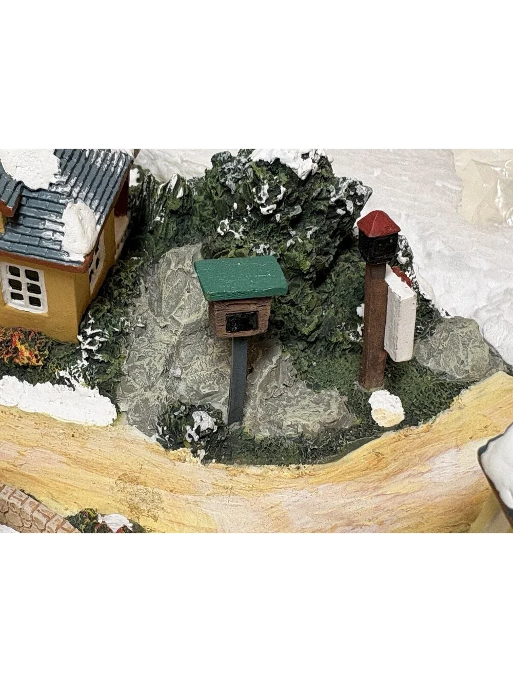 Vintage Simson Giftware Christmas Village Lighted Display Removable Houses